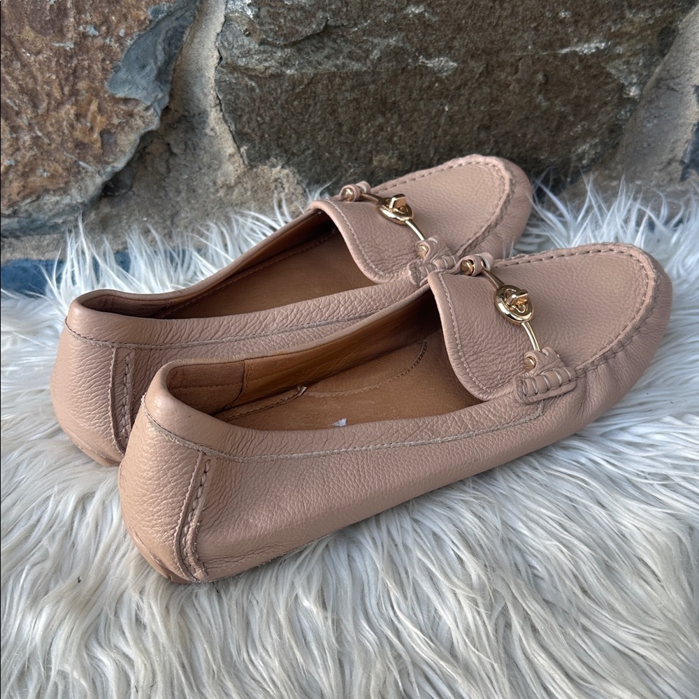 Coach Tan Leather Loafers - Picture 3 of 9